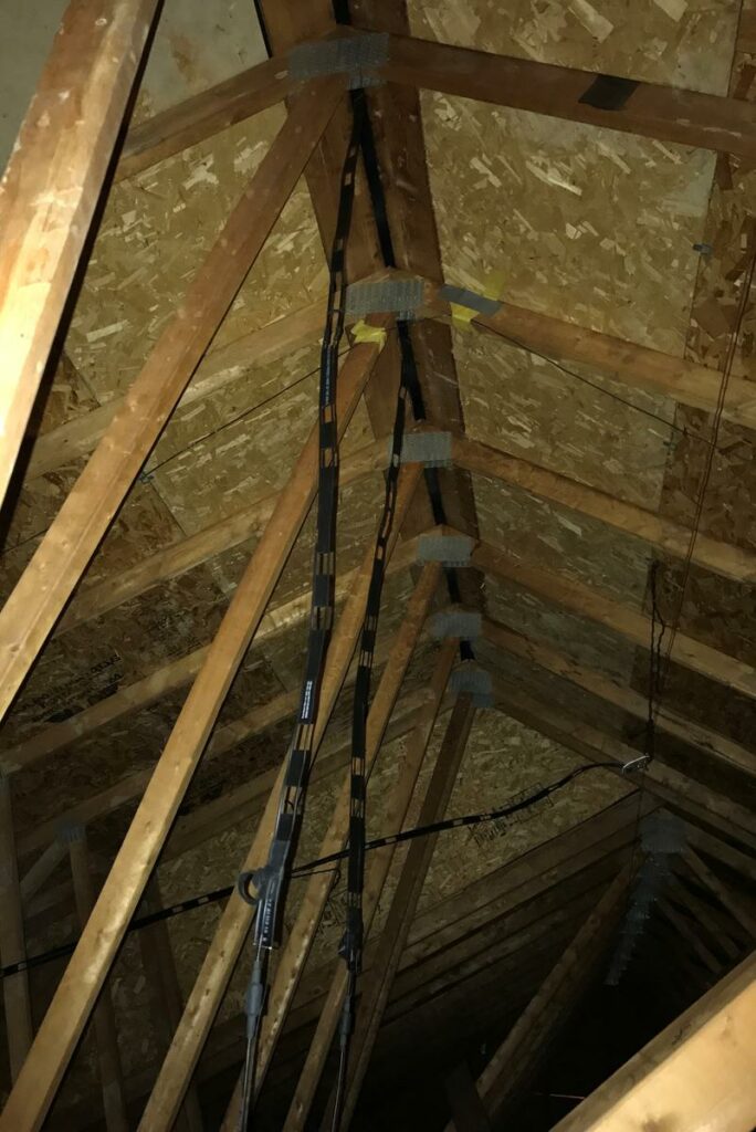 Slim-Jim antenna in the attic