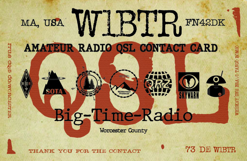 Custom Vintage QSL Cards » Big Time Radio