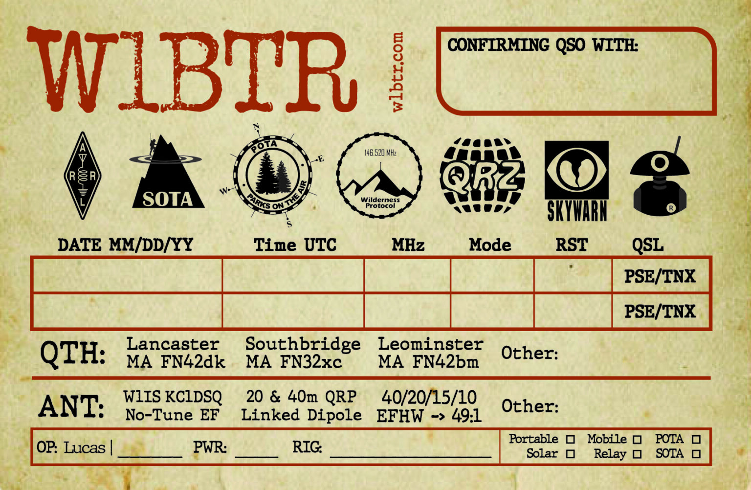 Custom Vintage QSL Cards + Custom Graphics » Big Time Radio